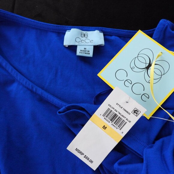 CeCe - Puff Sleeve Top, Sz M - NWT - Picture 5 of 6